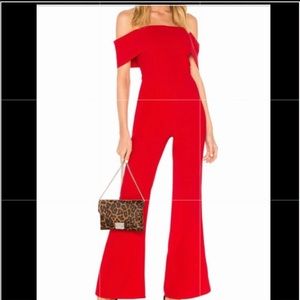 Red Jumpsuit Pants Revolve - Brand New
